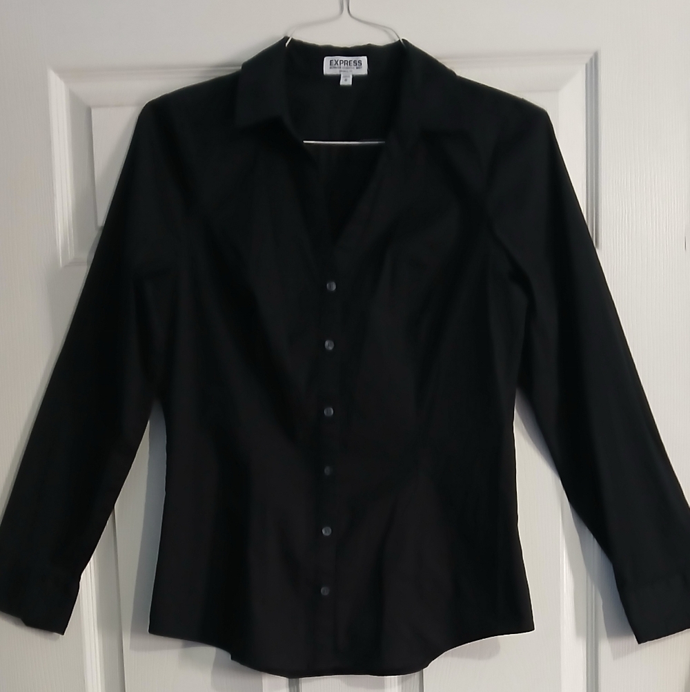 Classic Black Women's Top - Picture 3 of 8